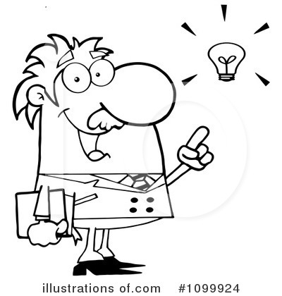Royalty-Free (RF) Professor Clipart Illustration by Hit Toon - Stock Sample #1099924