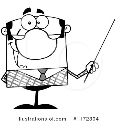 Royalty-Free (RF) Professor Clipart Illustration by Hit Toon - Stock Sample #1172304