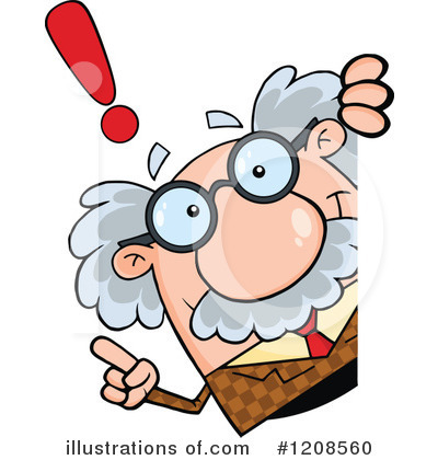 Royalty-Free (RF) Professor Clipart Illustration by Hit Toon - Stock Sample #1208560