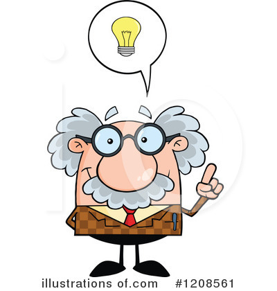 Royalty-Free (RF) Professor Clipart Illustration by Hit Toon - Stock Sample #1208561