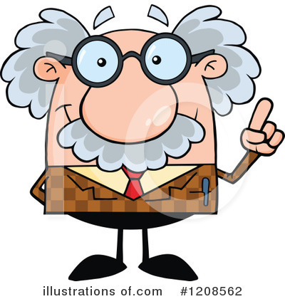 Albert Einstein Clipart #1208562 by Hit Toon