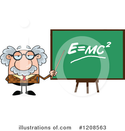 Royalty-Free (RF) Professor Clipart Illustration by Hit Toon - Stock Sample #1208563