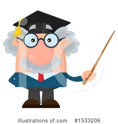 Royalty-Free (RF) Professor Clipart Illustration by Hit Toon - Stock Sample #1533206