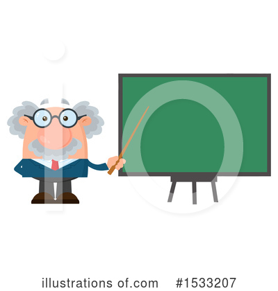 Royalty-Free (RF) Professor Clipart Illustration by Hit Toon - Stock Sample #1533207