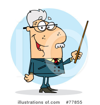 Royalty-Free (RF) Professor Clipart Illustration by Hit Toon - Stock Sample #77855