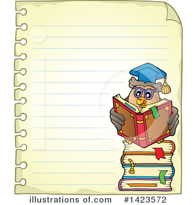 Royalty-Free (RF) Professor Owl Clipart Illustration by visekart - Stock Sample #1423572