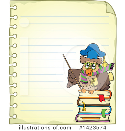 Royalty-Free (RF) Professor Owl Clipart Illustration by visekart - Stock Sample #1423574