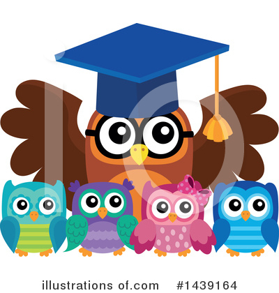 Royalty-Free (RF) Professor Owl Clipart Illustration by visekart - Stock Sample #1439164