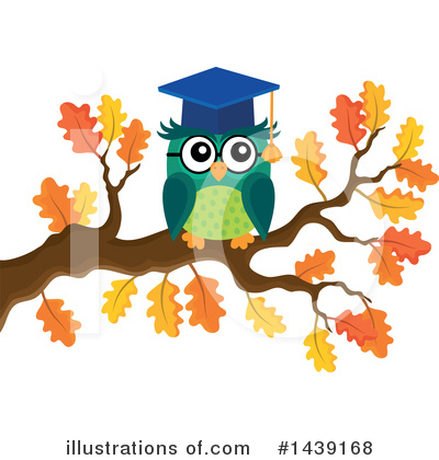 Royalty-Free (RF) Professor Owl Clipart Illustration by visekart - Stock Sample #1439168