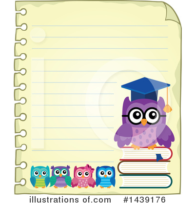 Royalty-Free (RF) Professor Owl Clipart Illustration by visekart - Stock Sample #1439176