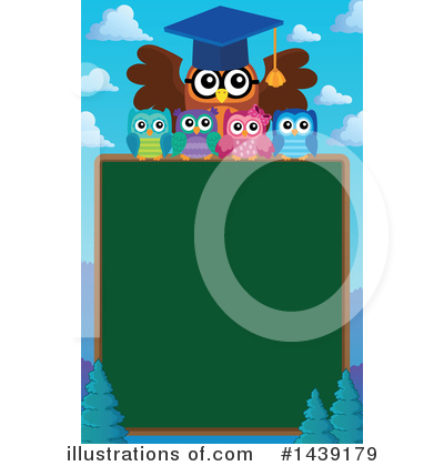 Royalty-Free (RF) Professor Owl Clipart Illustration by visekart - Stock Sample #1439179