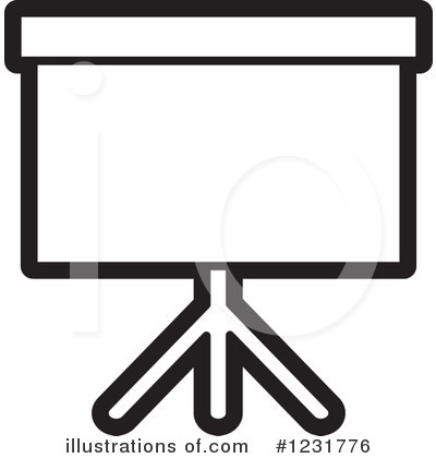 Royalty-Free (RF) Projector Screen Clipart Illustration by Lal Perera - Stock Sample #1231776