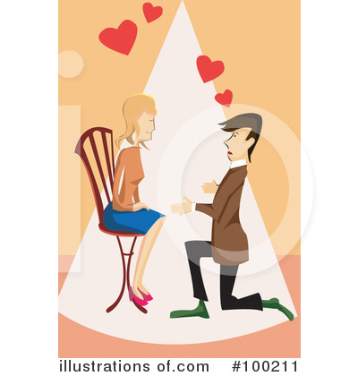 Royalty-Free (RF) Proposing Clipart Illustration by mayawizard101 - Stock Sample #100211
