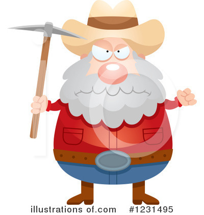 Royalty-Free (RF) Prospector Clipart Illustration by Cory Thoman - Stock Sample #1231495