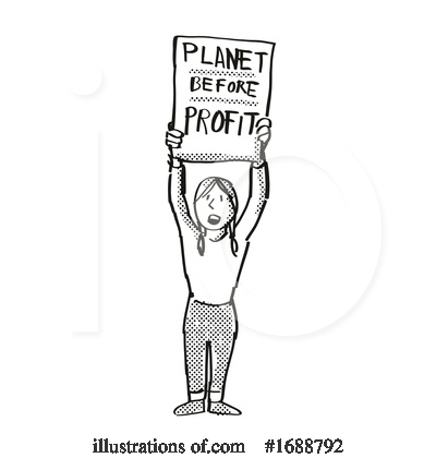 Royalty-Free (RF) Protest Clipart Illustration by patrimonio - Stock Sample #1688792