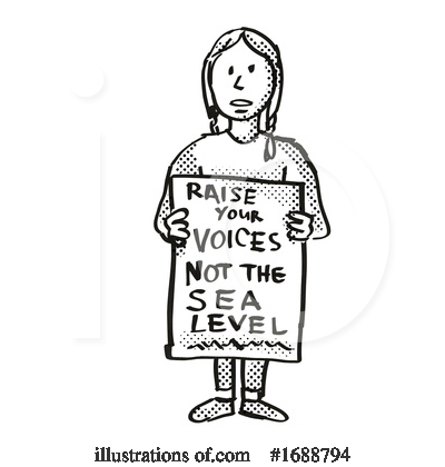 Royalty-Free (RF) Protest Clipart Illustration by patrimonio - Stock Sample #1688794