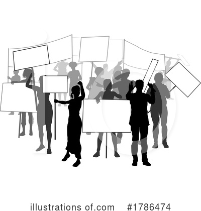 Protest Clipart #1786474 by AtStockIllustration