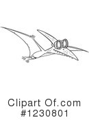 Pterodactyl Clipart #1230801 by toonaday