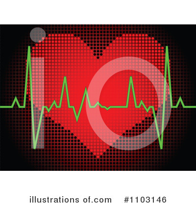 Heart Beat Clipart #1103146 by Andrei Marincas