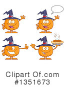 Pumpkin Character Clipart #1351673 by Hit Toon