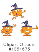 Pumpkin Character Clipart #1351675 by Hit Toon
