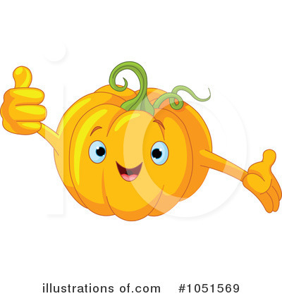Royalty-Free (RF) Pumpkin Clipart Illustration by Pushkin - Stock Sample #1051569