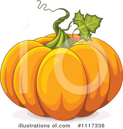 Royalty-Free (RF) Pumpkin Clipart Illustration by Pushkin - Stock Sample #1117336