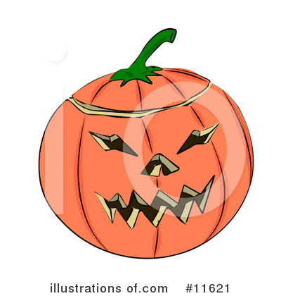Royalty-Free (RF) Pumpkin Clipart Illustration by AtStockIllustration - Stock Sample #11621