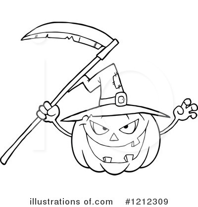 Royalty-Free (RF) Pumpkin Clipart Illustration by Hit Toon - Stock Sample #1212309