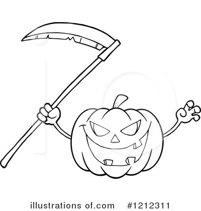 Royalty-Free (RF) Pumpkin Clipart Illustration by Hit Toon - Stock Sample #1212311