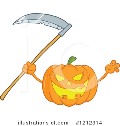 Royalty-Free (RF) Pumpkin Clipart Illustration by Hit Toon - Stock Sample #1212314