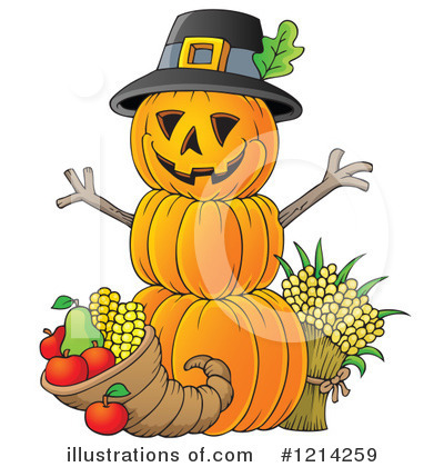Royalty-Free (RF) Pumpkin Clipart Illustration by visekart - Stock Sample #1214259