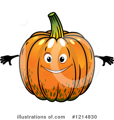 Royalty-Free (RF) Pumpkin Clipart Illustration by Vector Tradition SM - Stock Sample #1214830