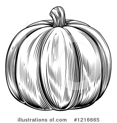 Royalty-Free (RF) Pumpkin Clipart Illustration by AtStockIllustration - Stock Sample #1216665