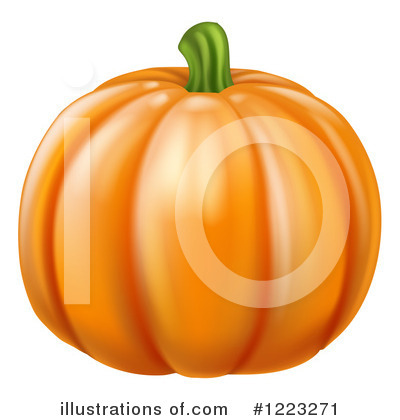 Royalty-Free (RF) Pumpkin Clipart Illustration by AtStockIllustration - Stock Sample #1223271