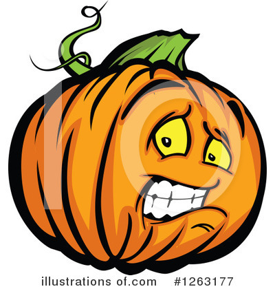 Royalty-Free (RF) Pumpkin Clipart Illustration by Chromaco - Stock Sample #1263177