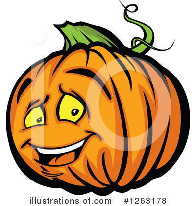 Royalty-Free (RF) Pumpkin Clipart Illustration by Chromaco - Stock Sample #1263178