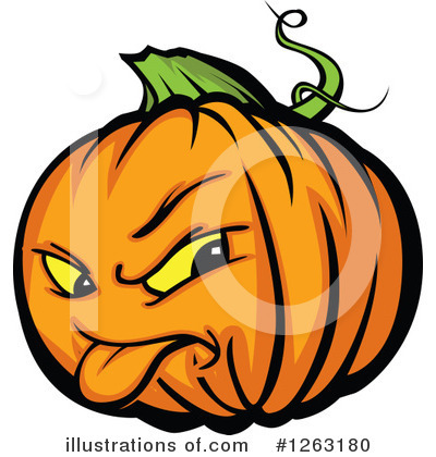 Pumpkin Clipart #1263180 by Chromaco