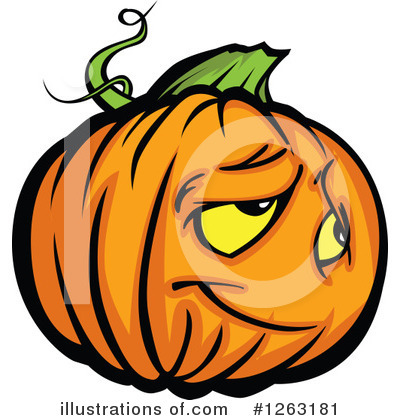 Royalty-Free (RF) Pumpkin Clipart Illustration by Chromaco - Stock Sample #1263181