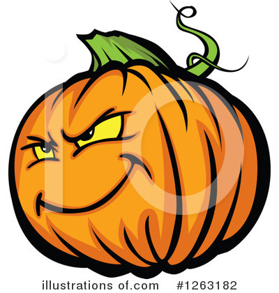 Royalty-Free (RF) Pumpkin Clipart Illustration by Chromaco - Stock Sample #1263182