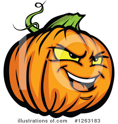 Royalty-Free (RF) Pumpkin Clipart Illustration by Chromaco - Stock Sample #1263183