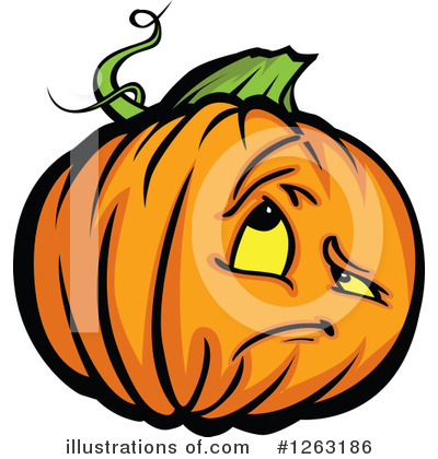 Royalty-Free (RF) Pumpkin Clipart Illustration by Chromaco - Stock Sample #1263186