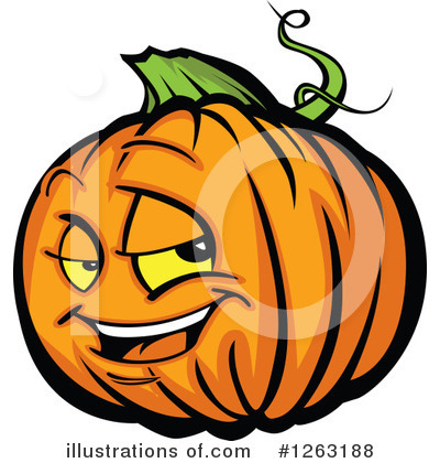Royalty-Free (RF) Pumpkin Clipart Illustration by Chromaco - Stock Sample #1263188