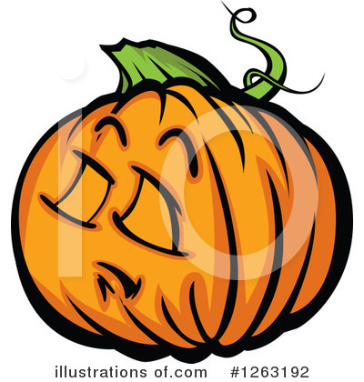 Royalty-Free (RF) Pumpkin Clipart Illustration by Chromaco - Stock Sample #1263192