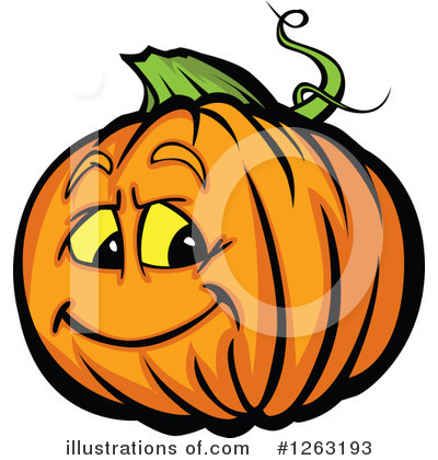 Royalty-Free (RF) Pumpkin Clipart Illustration by Chromaco - Stock Sample #1263193
