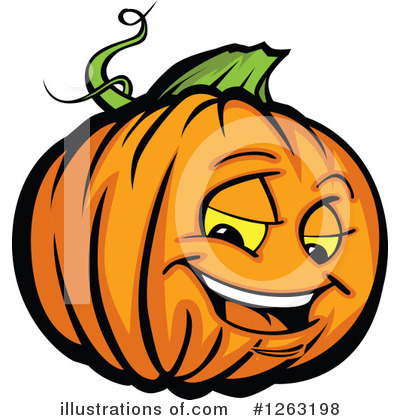 Royalty-Free (RF) Pumpkin Clipart Illustration by Chromaco - Stock Sample #1263198