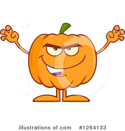 Royalty-Free (RF) Pumpkin Clipart Illustration by Hit Toon - Stock Sample #1264133