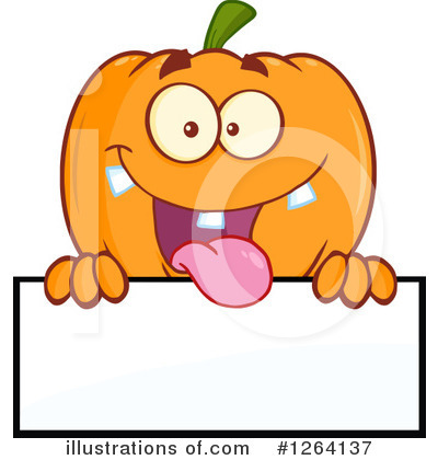 Royalty-Free (RF) Pumpkin Clipart Illustration by Hit Toon - Stock Sample #1264137