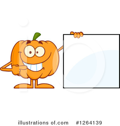 Royalty-Free (RF) Pumpkin Clipart Illustration by Hit Toon - Stock Sample #1264139