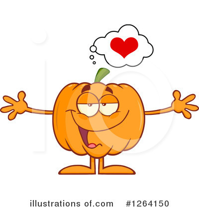 Royalty-Free (RF) Pumpkin Clipart Illustration by Hit Toon - Stock Sample #1264150